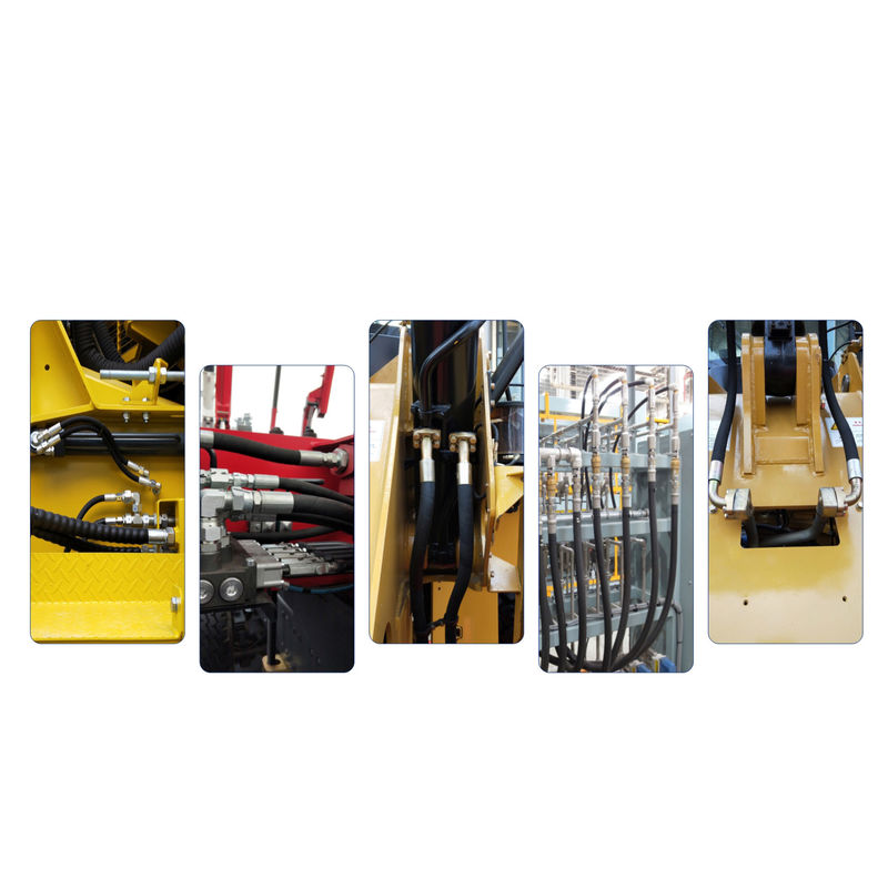 Flexible rubber tubing wire versterkte rubber slang voldoet aan SAE 100R2 en EN 853 2SN