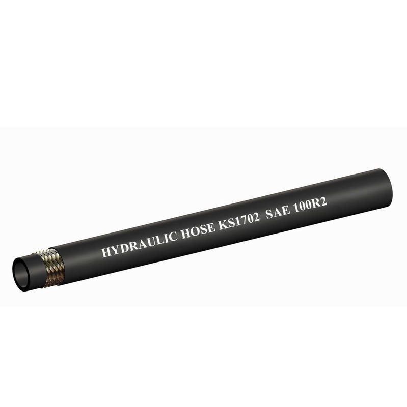 Flexible rubber tubing wire versterkte rubber slang voldoet aan SAE 100R2 en EN 853 2SN