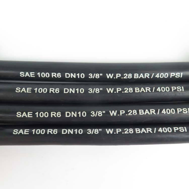 EN853 SAE 100 R6 Draadvlies Hydraulische slang Olie Lucht Water Textiel Rubber slang