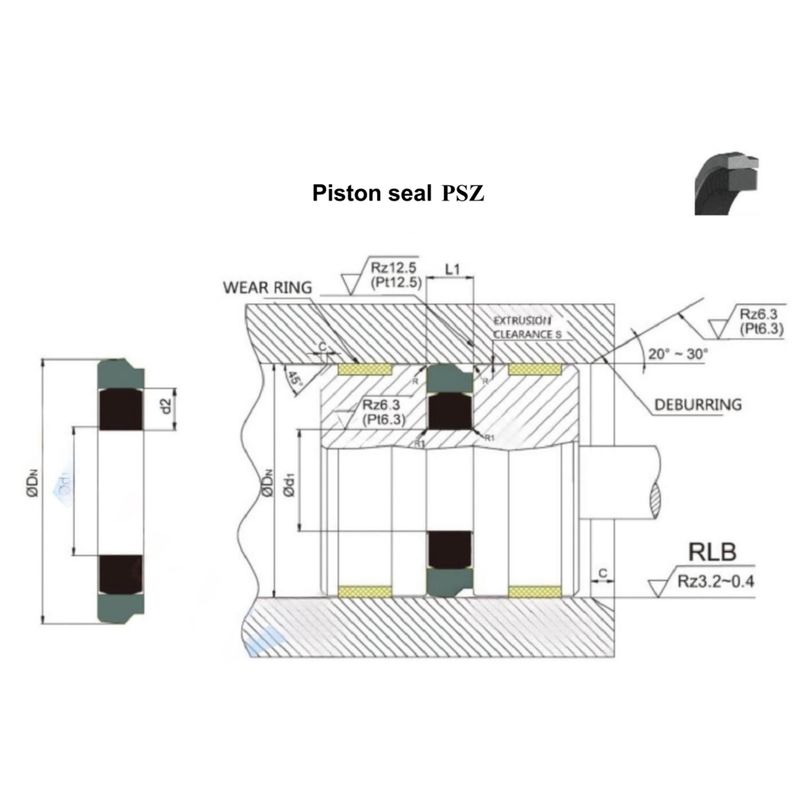 PSZ-type Hydraulische metallurgie Mechanische afdichtingskits Standaardmaat of maat