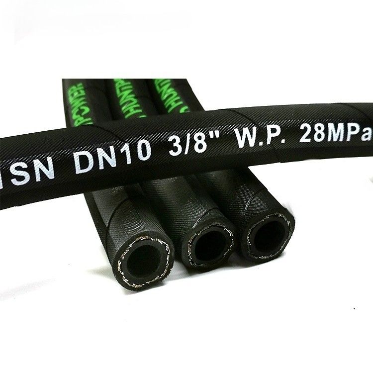 Hoogdruk 3/8 1sn Geflechte hydraulische slangpijp SAE 100r1 En853 Druk Industrieel brandstofolie slang hydraulische slang