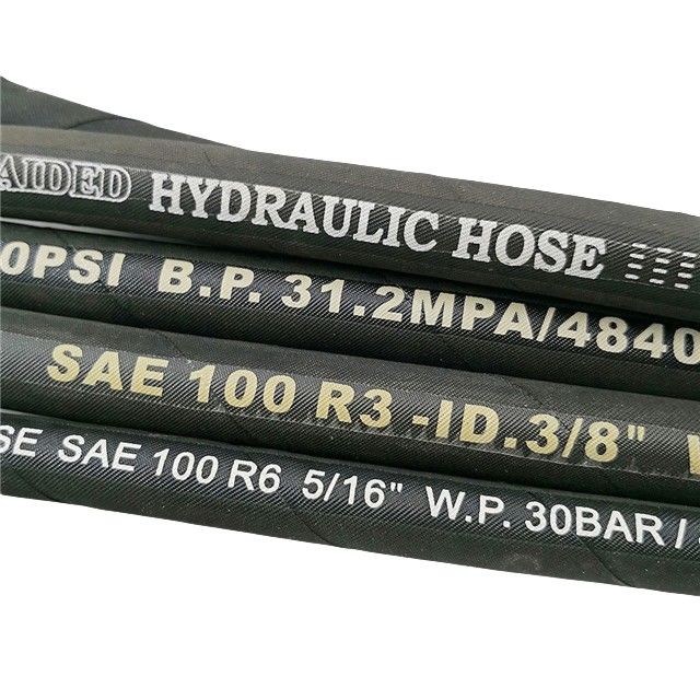 Hoogdruk 3/8 1sn Geflechte hydraulische slangpijp SAE 100r1 En853 Druk Industrieel brandstofolie slang hydraulische slang