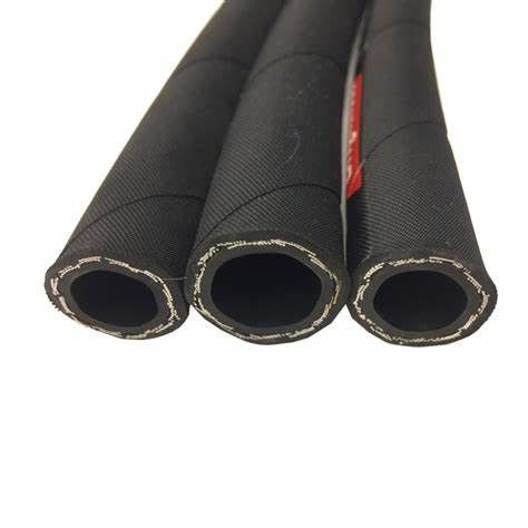 Flexible DIN EN853 1SN Steel Wire Braided Rubber Hose voor biologisch afbreekbare hydraulische olie